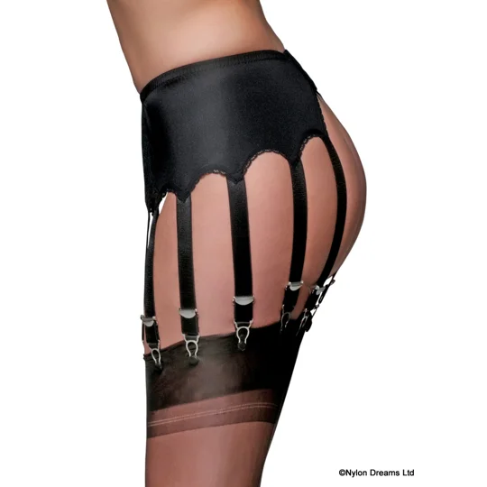 12 Strap Suspender Belt Lace Front