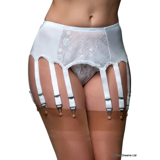 12 Strap Suspender Belt Lace Front