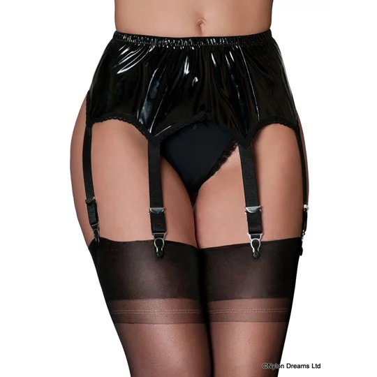 PVC 6 Strap Suspender Belt