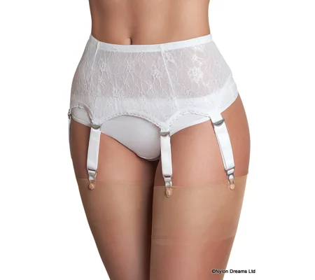 6 Strap Lace Suspender Belt