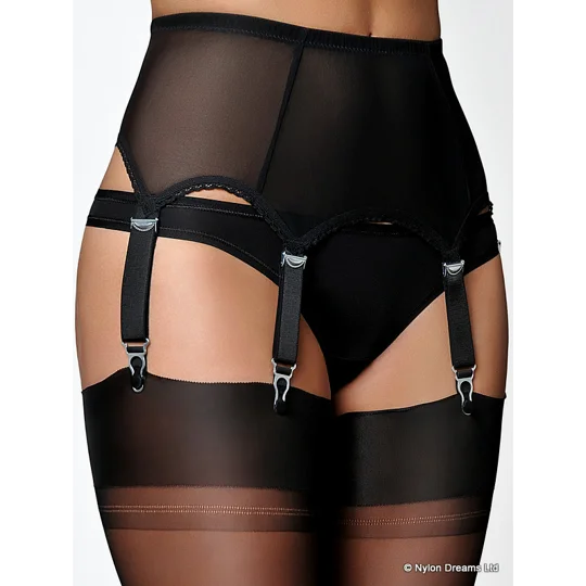 6 Strap Power Mesh Suspender Belt