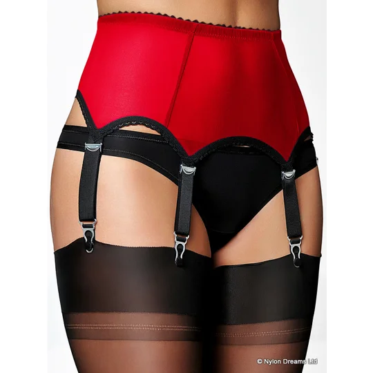 6 Strap Power Mesh Suspender Belt