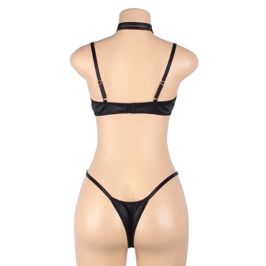 YesX YX871 Hollow Cut Halter Bra Set