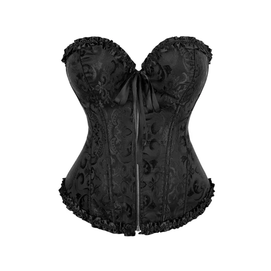 YesX YX896 Vintage Corset Style Black
