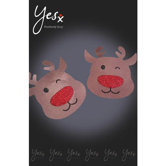 YesX YX960 Brown/Red Reindeer Nipple Covers
