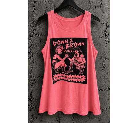 Down & Brown Punx Punk Girls Tank