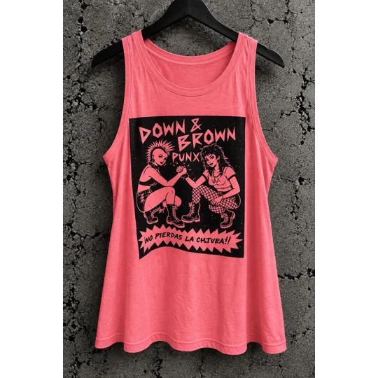 Down & Brown Punx Punk Girls Tank