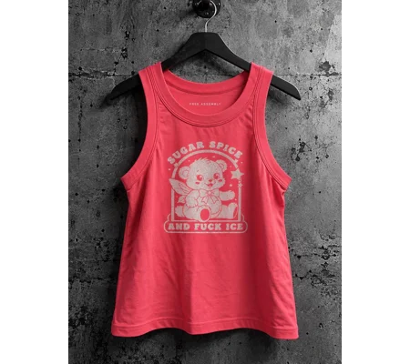Sugar Spice & Fuck ICE Teddy Bear Tank