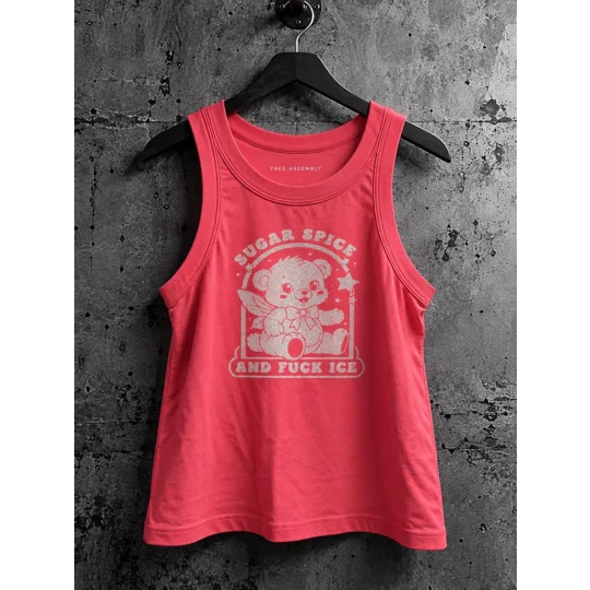 Sugar Spice & Fuck ICE Teddy Bear Tank