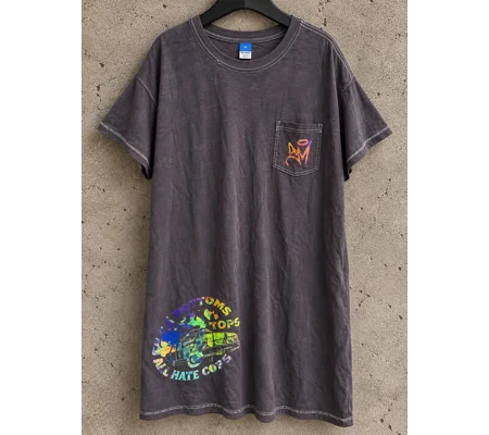 Viva & Pyro Colorful Art Pocket T-Shirt Dress
