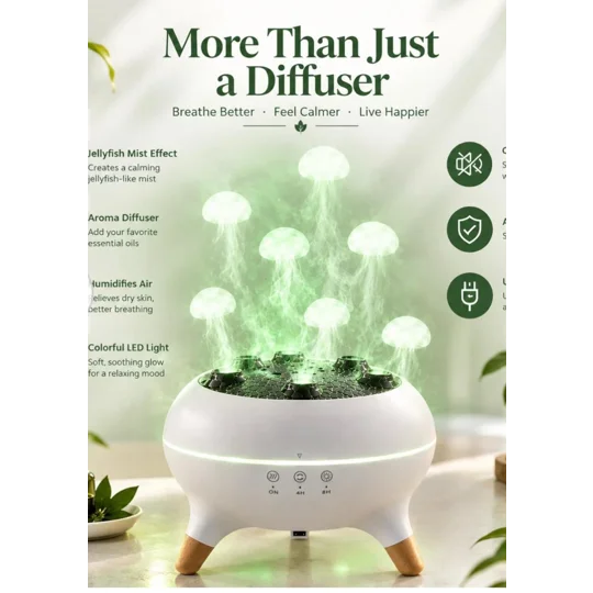 JELLYFISH HUMIDIFIER LAMP
