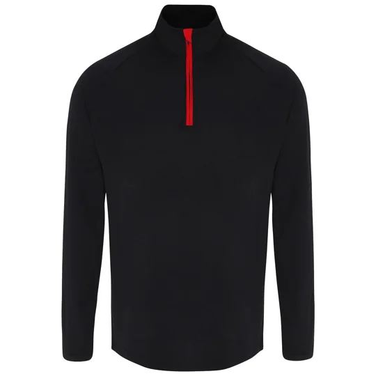 TriDri® Men's TriDri® long sleeve performance ¼ zip top