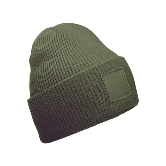 Beechfield Deep-cuffed tonal patch beanie