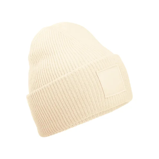 Beechfield Deep-cuffed tonal patch beanie