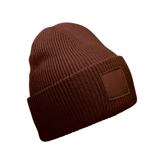 Beechfield Deep-cuffed tonal patch beanie