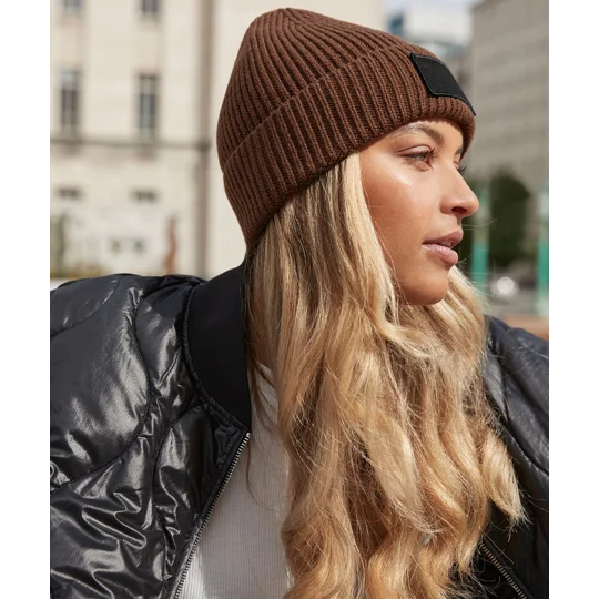 Beechfield Fashion patch beanie