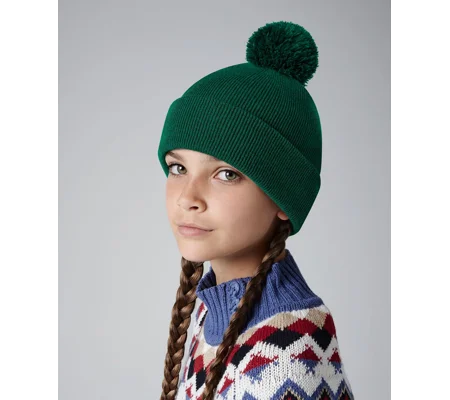 Beechfield Junior original pom pom beanie