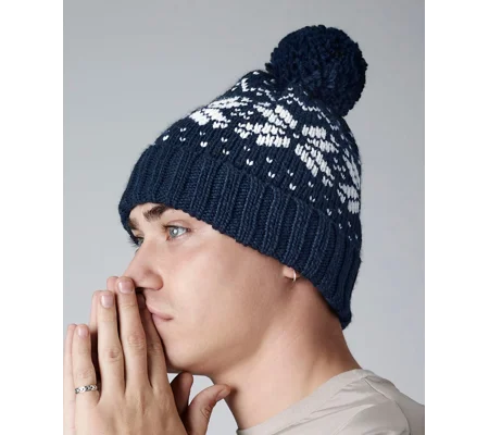 Beechfield Fair Isle snowstar® beanie