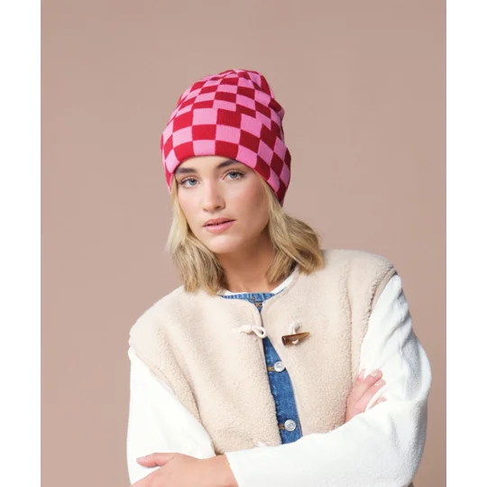 Beechfield Checkerboard beanie