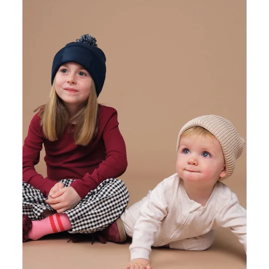 Beechfield Kids snowstar patch beanie