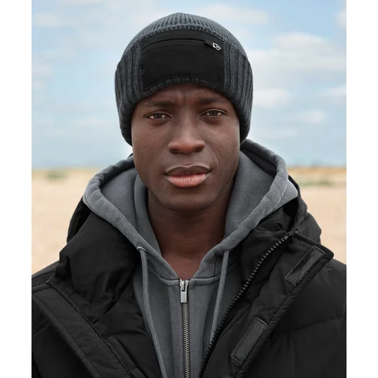 Beechfield Zip patch beanie