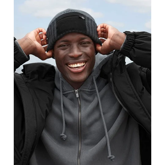 Beechfield Zip patch beanie