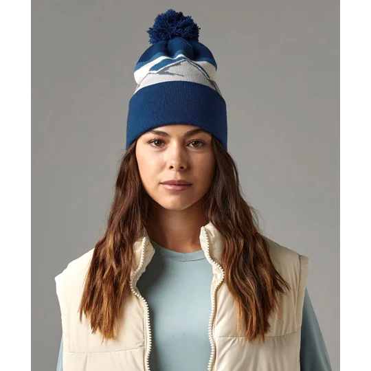 Beechfield Mountain peaks pom pom beanie