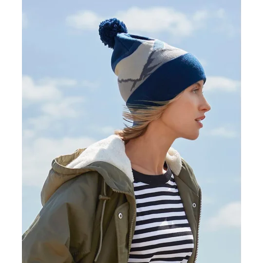 Beechfield Mountain peaks pom pom beanie