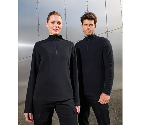 Premier Unisex Recyclight 1/4 zip microfleece