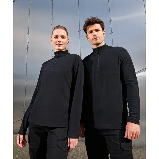 Premier Unisex Recyclight 1/4 zip microfleece