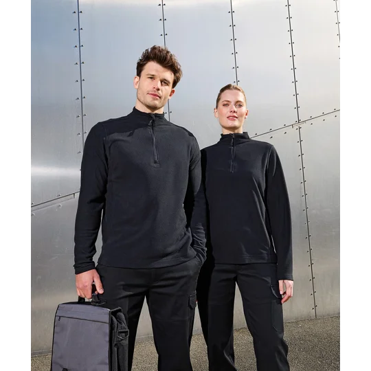 Premier Unisex Recyclight 1/4 zip microfleece