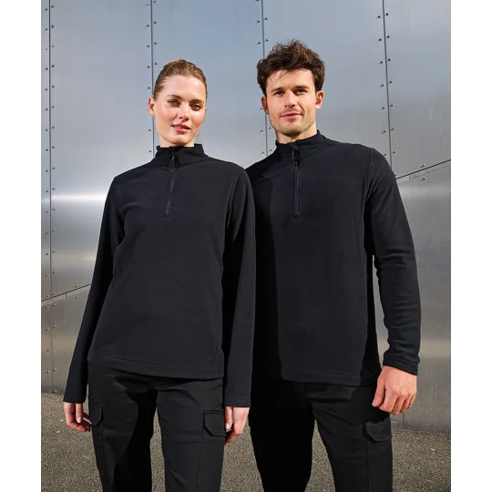 Premier Unisex Recyclight 1/4 zip microfleece