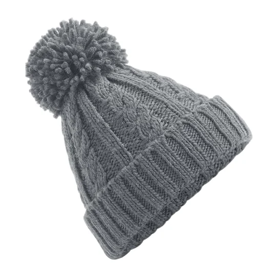 Beechfield Cable knit melange beanie