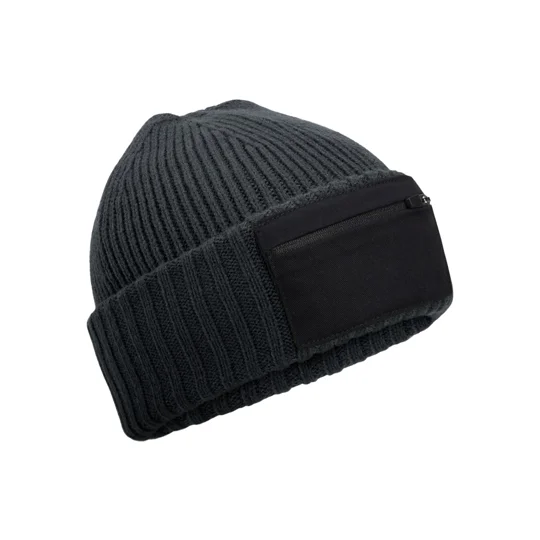 Beechfield Zip patch beanie