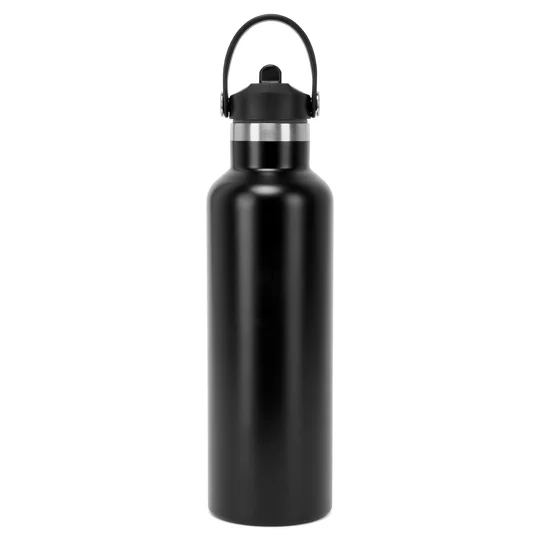 TriDri® Tridri® vacuum sports water bottle with flip up straw