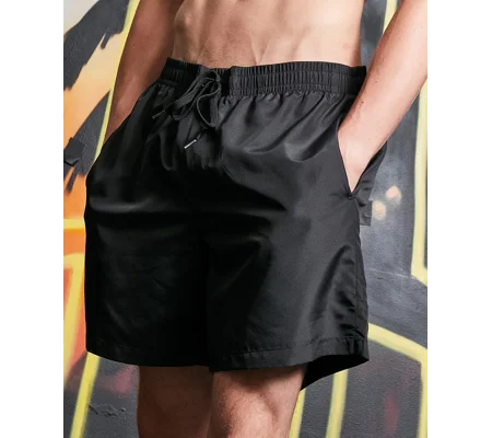 Build Your Brand Recycled swim shorts