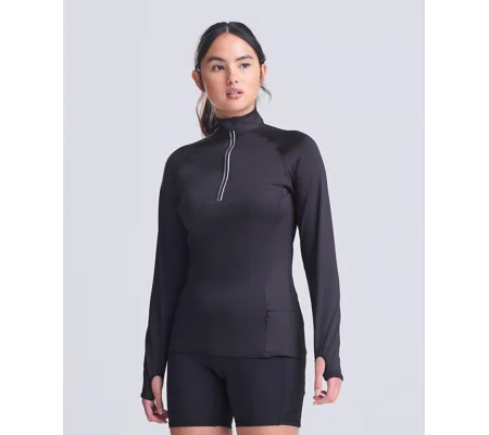 AWDis Just Cool Women's Cool Flex long half-zip top