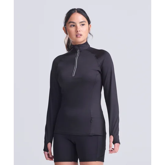 AWDis Just Cool Women's Cool Flex long half-zip top