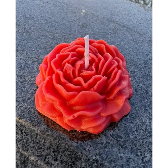 Magenta Rose Candle