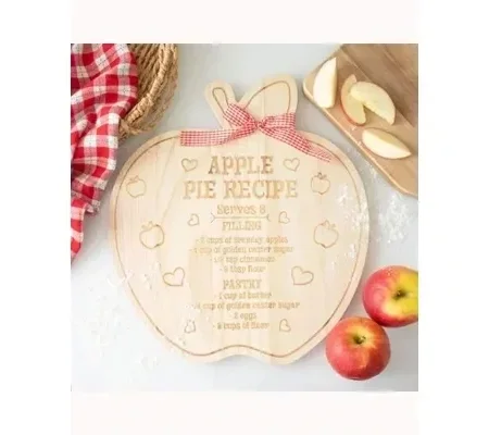 Apple Pie Recipe Serving Board
