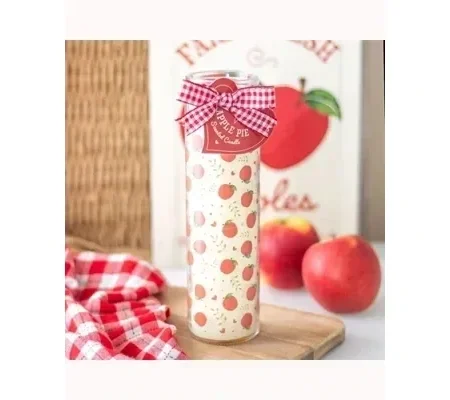Apple Print Apple Pie Tube Candle