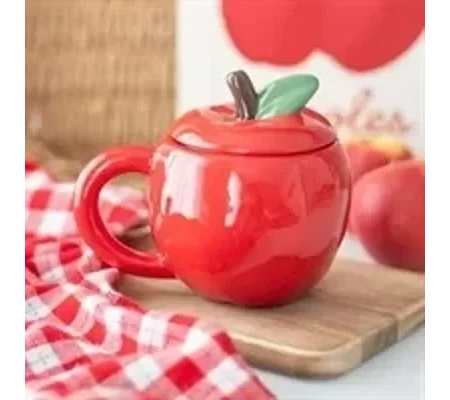 Apple Shaped Lidded Mug