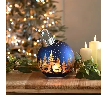 Blue Bauble Light-Up Decoration