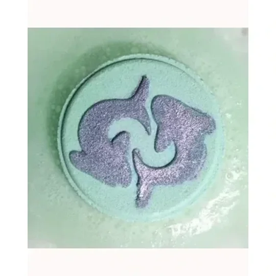 Box of 2 Zodiac Bath Fizzers with Horoscope - Pisces