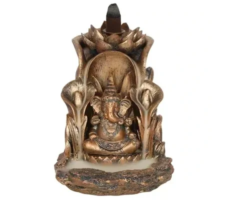 Bronze Ganesh Backflow Incense Burner
