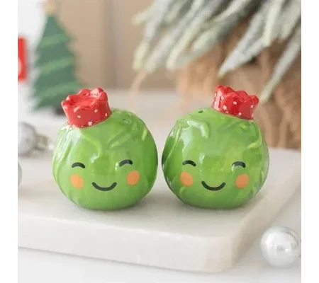 Brussels Sprout Salt and Pepper Shakers