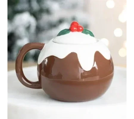 Christmas Pudding Shaped Mug