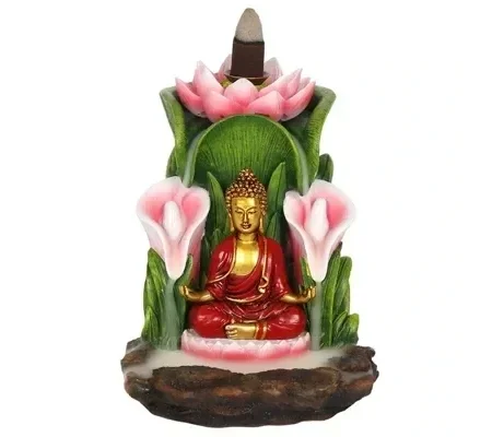 Colourful Buddha Backflow Incense Burner