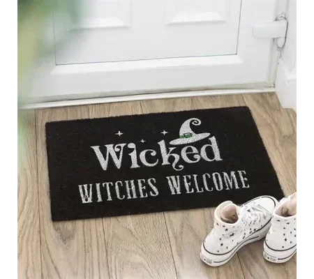 Black Wicked Witches Welcome Doormat