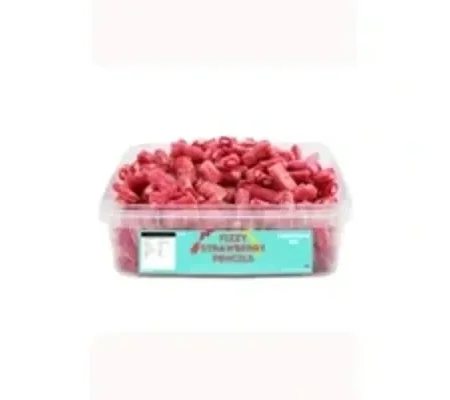 Fizzy Strawberry Pencils Tub 600g